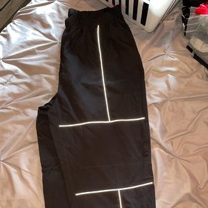 Reflective jogging pants